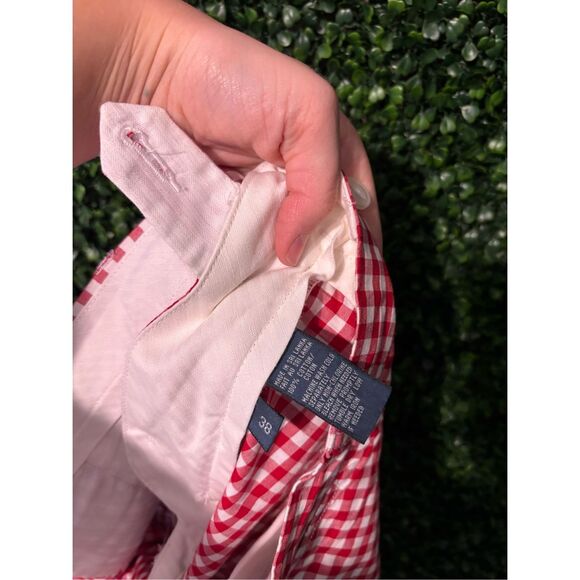 Polo Ralph Lauren Mens Suffield Shorts Size 38 Preppy Cotton Red Check Gingham - Picture 3 of 4